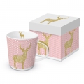 Trend Mug Gift Box: Hirsch, real gold