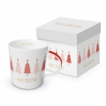 Trend Mug Gift Box: Tree Parade, real gold