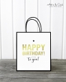 Geschenktüte: Happy Birthday to you M