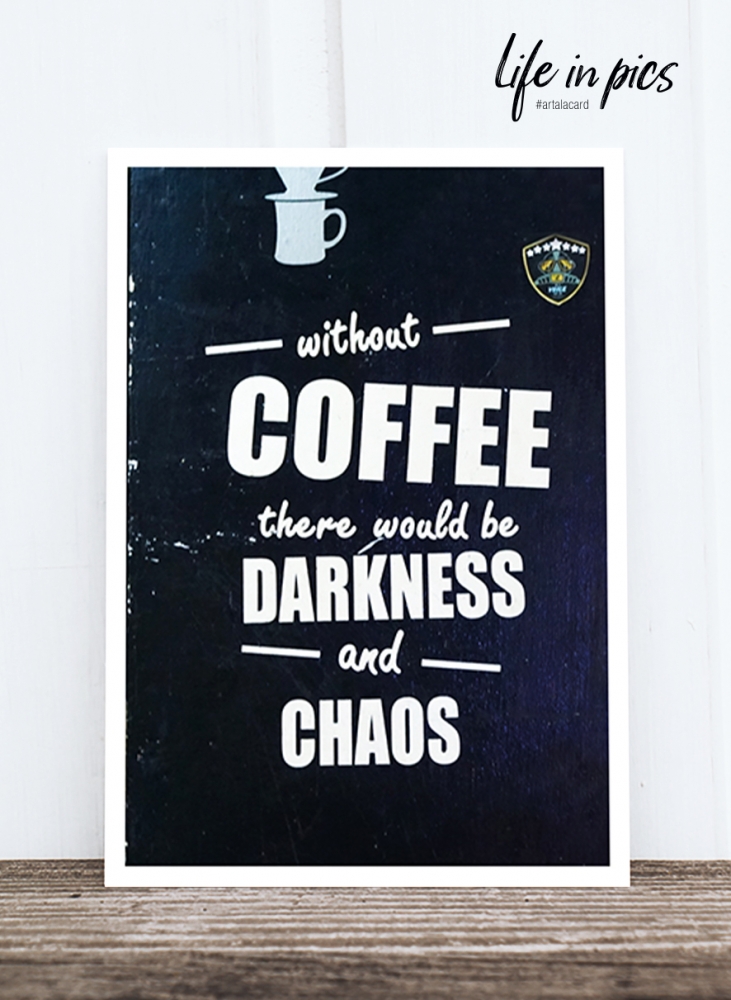 Bild 1 von Foto-Postkarte: Without coffee
