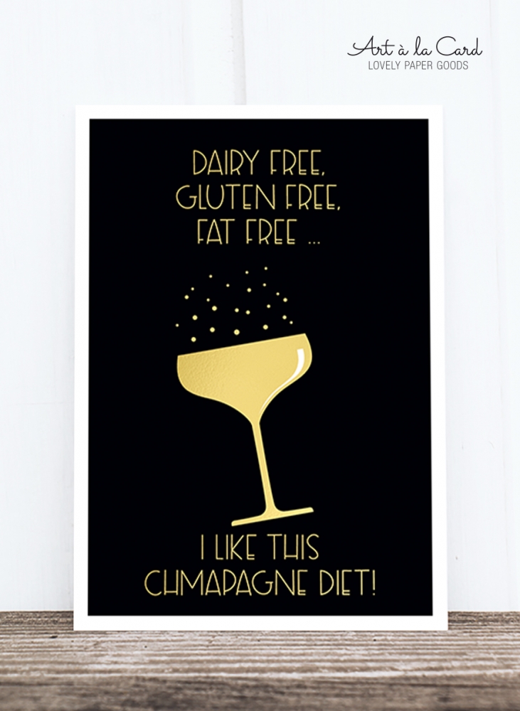 Bild 1 von Postkarte: Champagne diet M HF