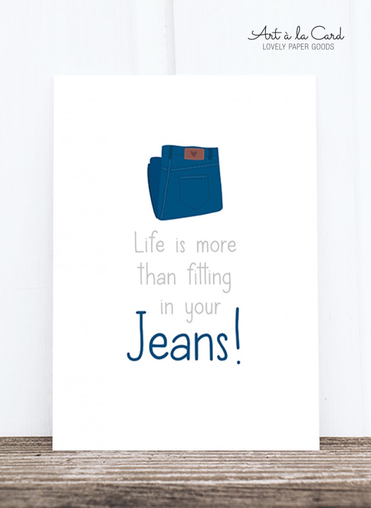 Bild 1 von Postkarte: Life is more than fitting in your jeans HF
