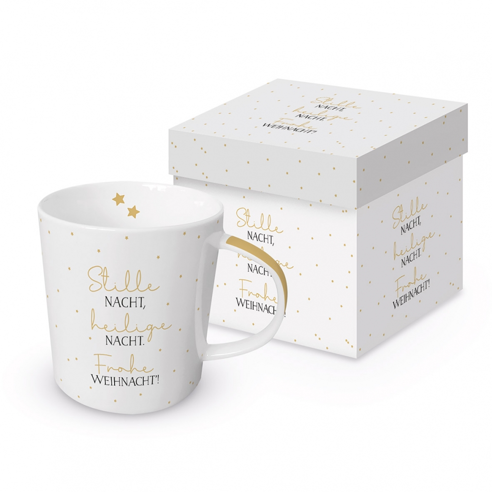 Bild 1 von Trend Mug Gift Box: Stille Nacht, real gold