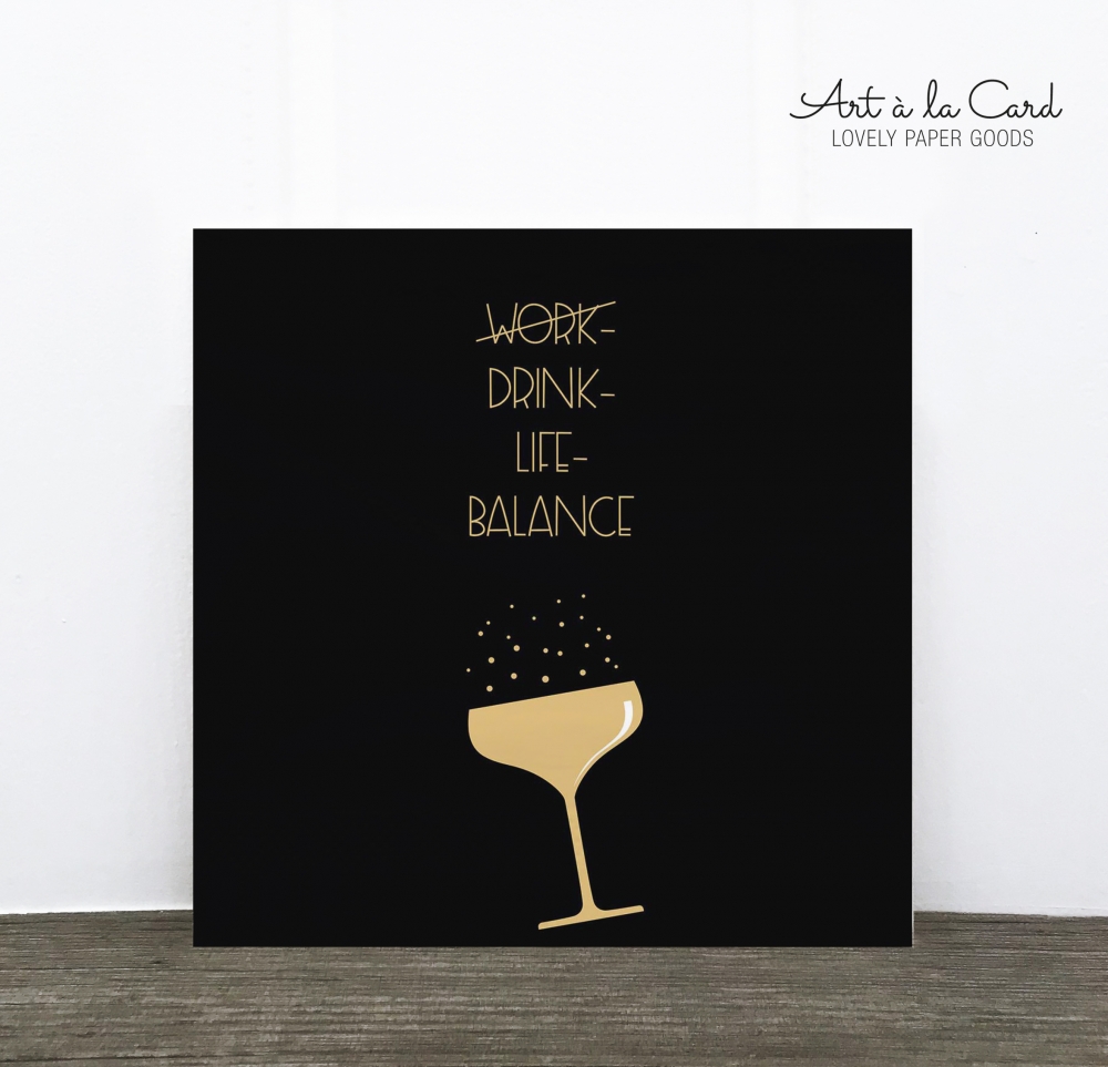 Bild 1 von Cocktail-Serviette: Drink-Life Balance
