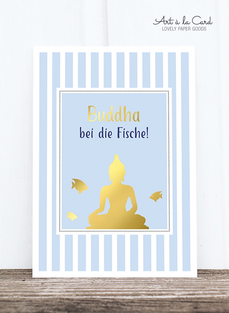 Bild 1 von Postkarte: Buddha bei die Fische M HF