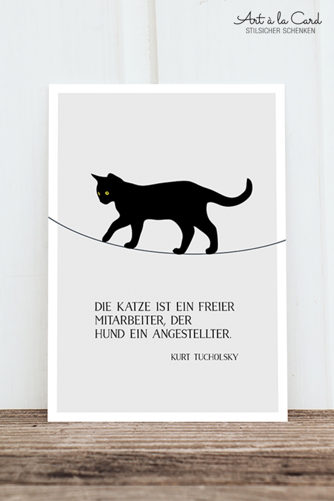 Postkarte Tucholsky Art à La Card Lovely Paper Products Art A