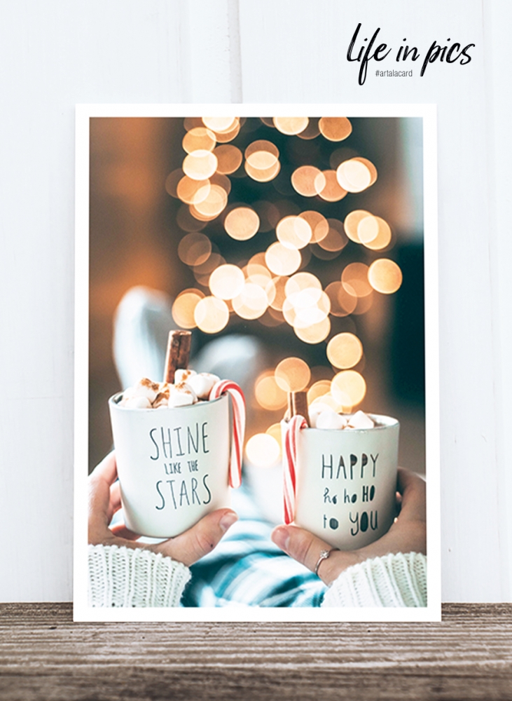Bild 1 von Foto-Postkarte: Christmas mugs