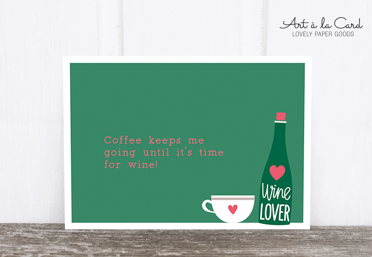 Bild 1 von Postkarte: Coffee / wine