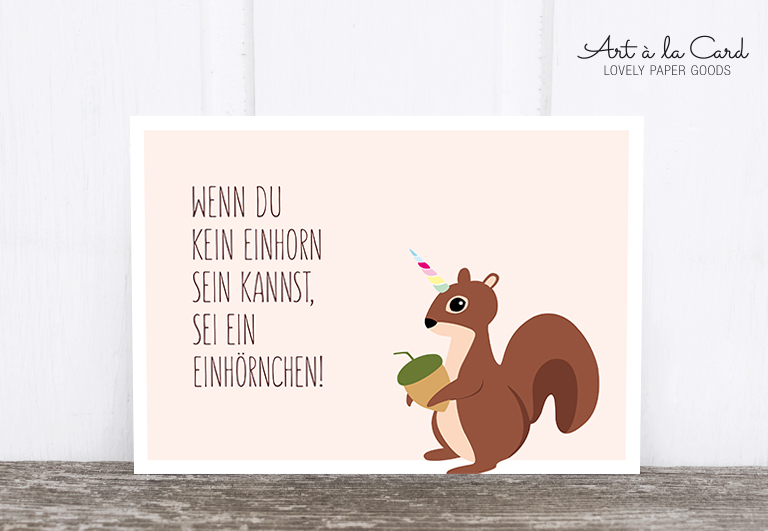 Bild 1 von Postkarte: Einhörnchen