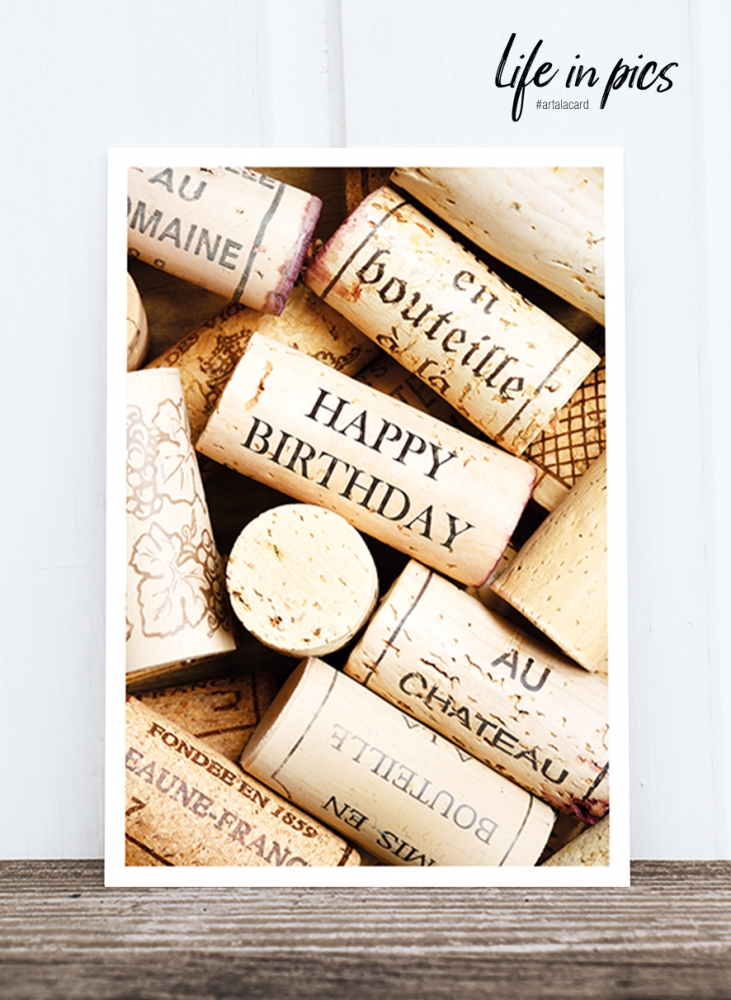 Bild 1 von Foto-Postkarte: Birthday cork