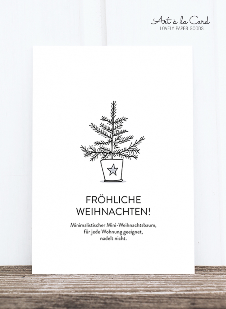Bild 1 von Postkarte: Minimalistischer Weihnachtsbaum HF