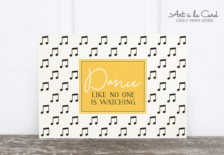 Bild 1 von Holzschliff-Postkarte: Dance