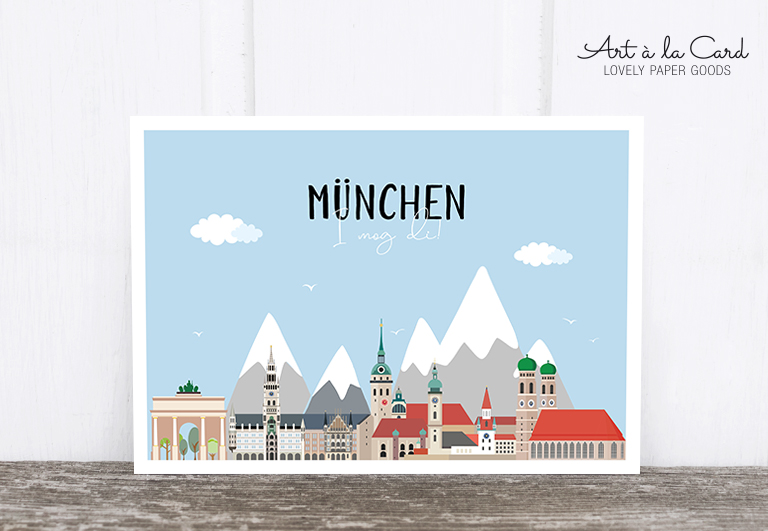 Bild 1 von Postkarte: Panorama München