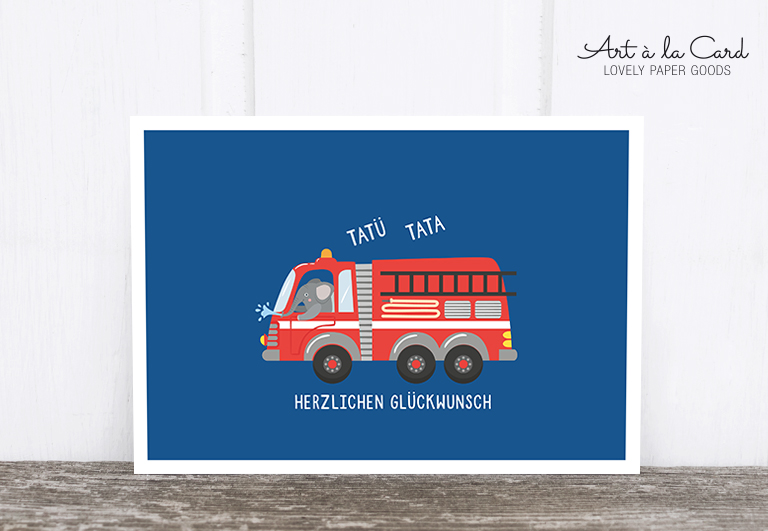 Bild 1 von Postkarte: Feuerwehrelefant
