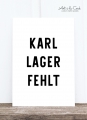 Postkarte: Karl Lager fehlt HF