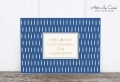 Holzschliff-Postkarte: Kerzen, blau M
