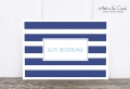 Postkarte: Gute Besserung, blau gestreift