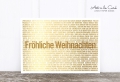 Postkarte: Weihnachten, gold M