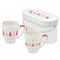 Mug Set Gift Box: Tree Parade, real gold