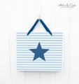 Große Geschenktüte: Stern, blau