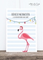Postkarte: Flamingo HF