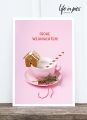 Foto-Postkarte: Cup with cookie