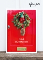 Foto-Postkarte: Red door