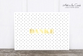 Postkarte: Danke, gold M