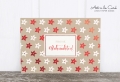 Holzschliff-Postkarte: Weihnachtssterne RM