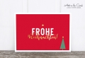 Postkarte: Weihnachten mit Baum, rot M