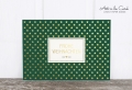 Holzschliff-Postkarte: Sternchen auf grün M