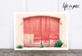 Foto-Postkarte: Barn door