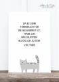 Postkarte: Voltaire, Katze HF