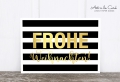 Postkarte: Weihnachten, black M