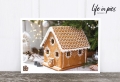 Foto-Postkarte: Gingerbread house shoes