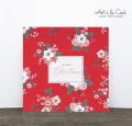 Serviette: Christrosen, rot