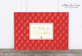 Holzschliff-Postkarte: Christbaumkugeln M
