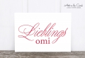 Postkarte: Lieblingsomi
