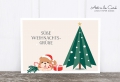 Postkarte: Weihnachtswelpe