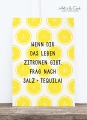 Holzschliff-Postkarte: Zitronen HF