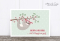Postkarte: Weihnachtsfaultier