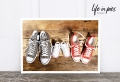 Foto-Postkarte: Family shoes