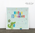 Serviette: Croco Birthday