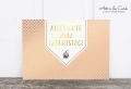 Holzschliff-Postkarte: Geburtstag, Muffin M