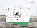 Klappkarte: Birthday, Confetti