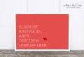 Postkarte: Glück ist kostenlos