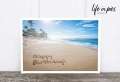 Foto-Postkarte: Beach birthday