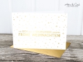 Klappkarte: Goldflocken M