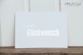 Postkarte: Glückwunsch silber