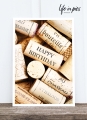 Foto-Postkarte: Birthday cork
